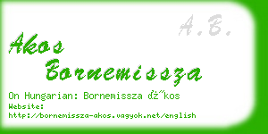 akos bornemissza business card